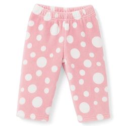 Babyhug Knit Full Sleeves Co-Ords T-Shirt & Pyjama Winter Nightsuit with Polka Dots Design - Pink