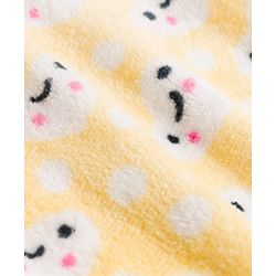 Babyhug Cotton Knit Full Sleeves Co-Ords T-Shirt & Pyjama Winter Night Suit with Heart Design - Yellow