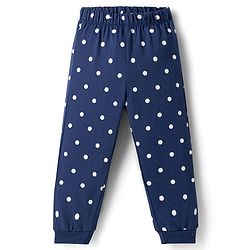 Babyhug Disney Single Jersey Knit Full Sleeves T-Shirt & Pyjama Night Suit with Marie  Graphics - Navy Blue