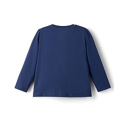 Babyhug Disney Single Jersey Knit Full Sleeves T-Shirt & Pyjama Night Suit with Marie  Graphics - Navy Blue