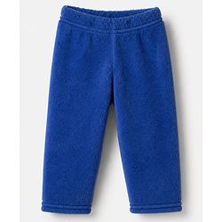 Babyhug Cotton Mixes Velour Full Sleeves T-Shirt & Pajama Night Suit with Polar Bear Patch - Navy Blue