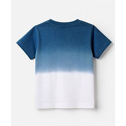 Babyhug 100% Cotton Single Jersey Knit Half Sleeves T-Shirt and Shorts Set With Text Print - Blue & Yellow