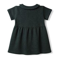 Babyhug Waffle Knit Frock and Bloomer with Half Sleeves in Green for New born
