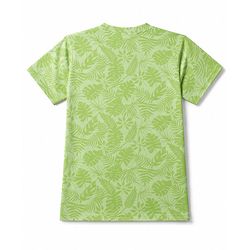 Babyhug 100% Cotton Single Jersey Knit Half Sleeves T-Shirt & Shorts Set Leaf Print - Green