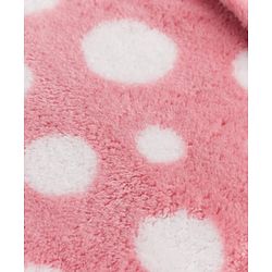 Babyhug Knit Full Sleeves Winter Sleepsuit with Polka Dots  Design - Pink