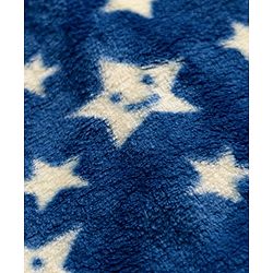 Babyhug Velour Knit Full Sleeves Winter Sleepsuit with Star Print - Navy Blue