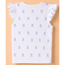 Babyhug 100% Cotton Interlock Knit Full Sleeves Jhablas With Floral Heart & Star Print Pack of 3 - Pink White