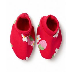 Babyhug 100% Cotton Interlock Knit Half Sleeves Floral Printed Romper with Hairband and Booties - Pink