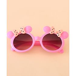 Babyhug Hair Accessories With Sunglasses Combo Set - Pink