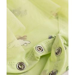 Babyhug 100% Cotton Single Jersey Knit Sleeveless Onesies With Floral Print - Lemon Yellow