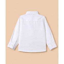Babyhug Woven Full Sleeves Woven Party suit With Bow - Black