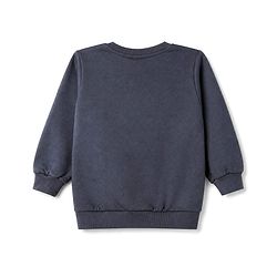 Babyhug Heavy Gauge Terry Knit Sweatshirt With Full Sleeves and Happy Days Text Print Pack f 2 - Navy Blue & Golden Pack of 2