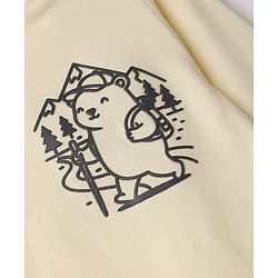 Babyhug 100% Cotton Knit Full Sleeves T-Shirts with Explorer & Cute Crew Text with Bear Print Pack of 3 - Navy Blue Green & White