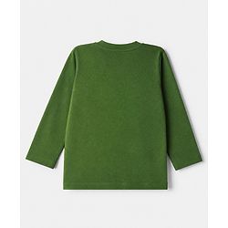 Babyhug 100% Cotton Knit Full Sleeves T-Shirts with Explorer & Cute Crew Text with Bear Print Pack of 3 - Navy Blue Green & White
