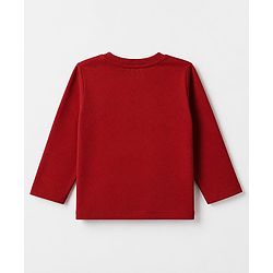 Babyhug 100% Cotton Knit Full Sleeevs T-Shirts with Tokyo Athletic & Number Print Pack of 3 - Red, Blue & Cream