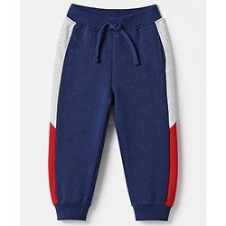 Babyhug 100% Cotton Terry Knit Full Raglan Sleeves Cut & Sew T-Shirt and Jogger with Soccer Junior League Patch - Red