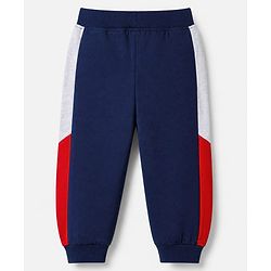Babyhug 100% Cotton Terry Knit Full Raglan Sleeves Cut & Sew T-Shirt and Jogger with Soccer Junior League Patch - Red