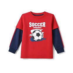 Babyhug 100% Cotton Terry Knit Full Sleeves T-Shirt With Text Print & Joggers Set - Red
