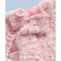 Babyhug Knit Full Sleeves Pullovers Sweaters With Texture - Pink