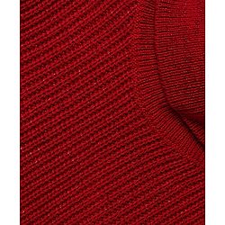 Babyhug Knit Full Sleeves Winter Wear Sets with Bow Applique - Red