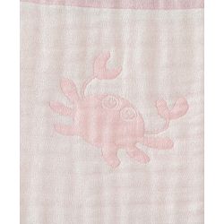 Babyhug 6 Layer 100% Cotton Baby Blanket - Blue & Pink| All-Season Lightweight Blanket| Soft & Breathable| Gentle on Baby's Skin| Unisex Baby Bedding Essential| Machine Washable| New Born Gifting