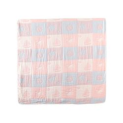 Babyhug 6 Layer 100% Cotton Baby Blanket - Blue & Pink| All-Season Lightweight Blanket| Soft & Breathable| Gentle on Baby's Skin| Unisex Baby Bedding Essential| Machine Washable| New Born Gifting