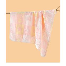 Babyhug 6 Layer 100% Cotton Baby Blanket - Blue & Pink| All-Season Lightweight Blanket| Soft & Breathable| Gentle on Baby's Skin| Unisex Baby Bedding Essential| Machine Washable| New Born Gifting