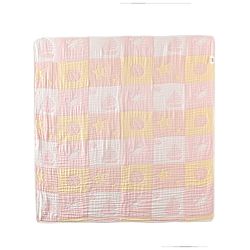 Babyhug 6 Layer 100% Cotton Baby Blanket - Blue & Pink| All-Season Lightweight Blanket| Soft & Breathable| Gentle on Baby's Skin| Unisex Baby Bedding Essential| Machine Washable| New Born Gifting