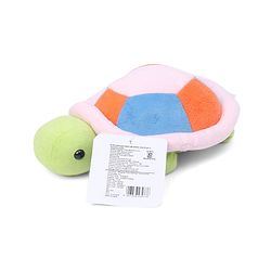 Babyhug Turtle Soft Toy Green & Pink - Length 25 cm