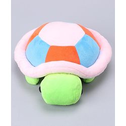 Babyhug Turtle Soft Toy Green & Pink - Length 25 cm
