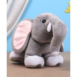 Babyhug Baby Elephant Soft Toy Grey - Height 23 cm - Height 23 cm Grey
