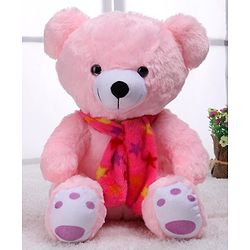 Babyhug Plush Teddy Bear Soft Toy Pink - Height 33 cm