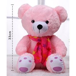 Babyhug Plush Teddy Bear Soft Toy Pink - Height 33 cm