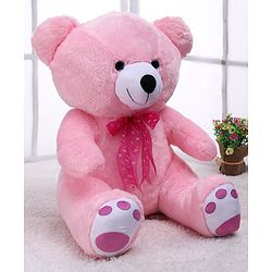 Babyhug Plush Teddy Bear Soft Toy Pink - Height 41 cm