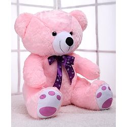 Babyhug Plush Teddy Bear Soft Toy Light Pink - Height 50 cm