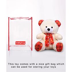 Babyhug Plush Teddy Bear Soft Toy Cream - Height 50 cm