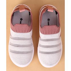 Cute Walk by Babyhug Slip On Casual Shoes - White & Grey