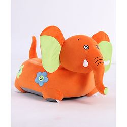 Babyhug Elephant Shaped Soft Seat - Orange