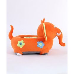 Babyhug Elephant Shaped Soft Seat - Orange