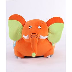 Babyhug Elephant Shaped Soft Seat - Orange
