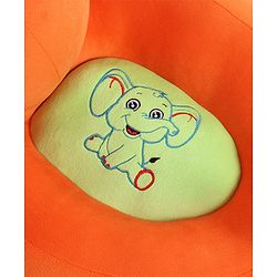 Babyhug Elephant Shaped Soft Seat - Orange