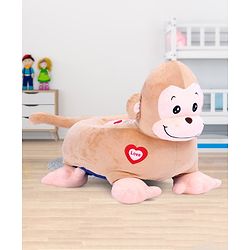 Babyhug Monkey Shaped Soft Seat - Light Brown