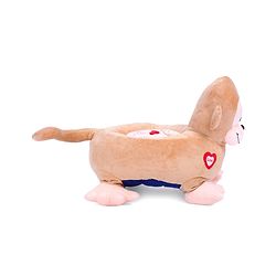 Babyhug Monkey Shaped Soft Seat - Light Brown