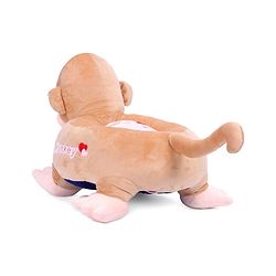Babyhug Monkey Shaped Soft Seat - Light Brown