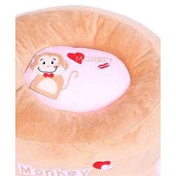 Babyhug Monkey Shaped Soft Seat - Light Brown