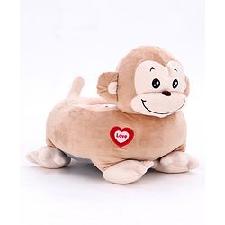 Babyhug Monkey Shaped Soft Seat - Light Brown
