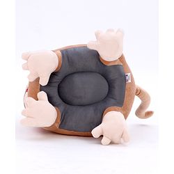 Babyhug Monkey Shaped Soft Seat - Light Brown