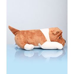 Babyhug Plush Bull Dog Soft Toy Brown - Length 38cm