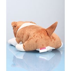 Babyhug Plush Bull Dog Soft Toy Brown - Length 38cm