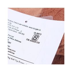 Babyhug Plush Bull Dog Soft Toy Brown - Length 38cm